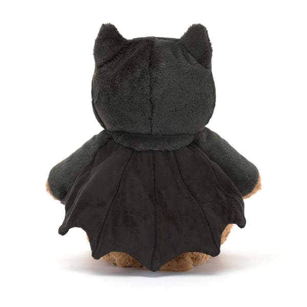 Jellycat Bartholomew Bear Plush, 28 cm Soft Cuddly Classic Gift for Kids Bat Bear Bat Bear 28cm