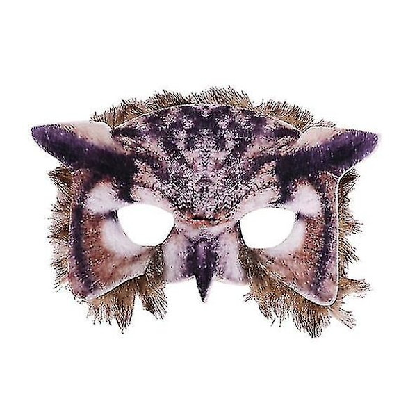 Djurmasker, Ugglmasker, Påskfest Maskeradrekvisita, Halloween Halvmasker