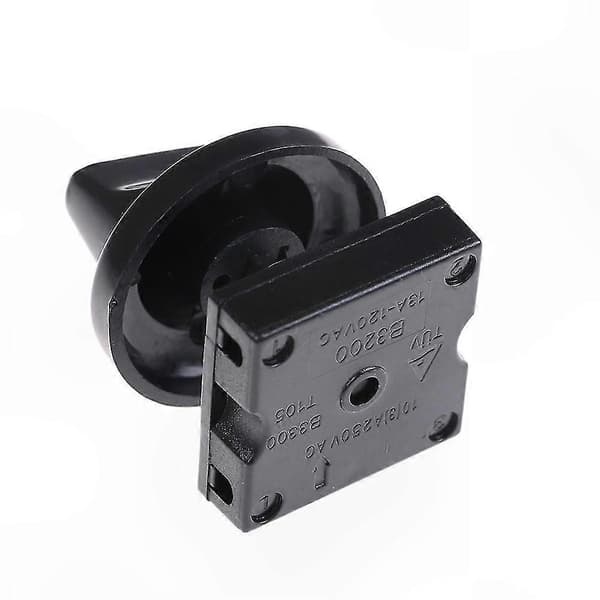 3-hastigheds 4-positions drejelig ventilatorafbryder med knap, 13A 120V-250V One Size