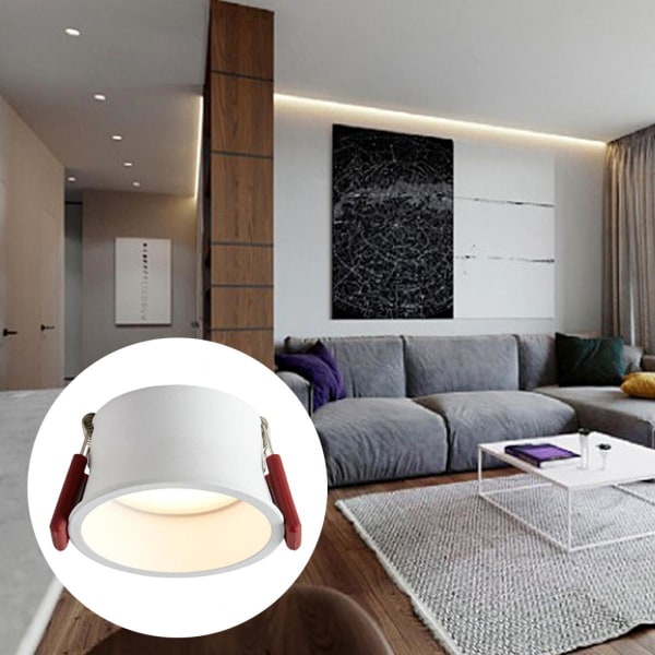 Infälld Taklampa LED Downlight Spotlampa 7W 75mm 4000K