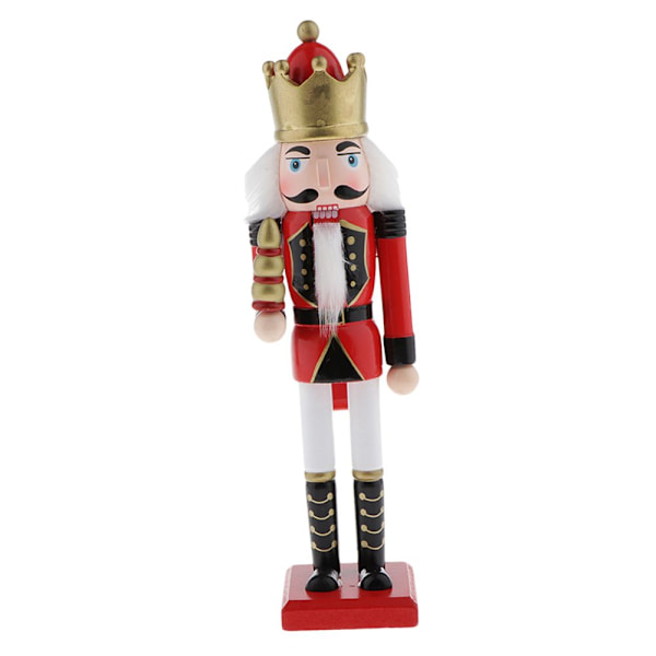 30cm Nötknäppare Trä Soldat Figurer Modell Docka SB58349 Röd