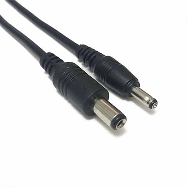 5.5x2.1mm til 3.5x1.35mm DC strømkabel han til han til CCTV-kamera LED-skærm