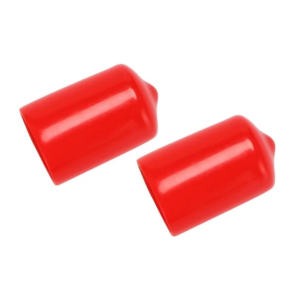 10 st Gummiändskydd 16mm Id Pvc Runda Rör Bultskydd Skruvskydd Röd