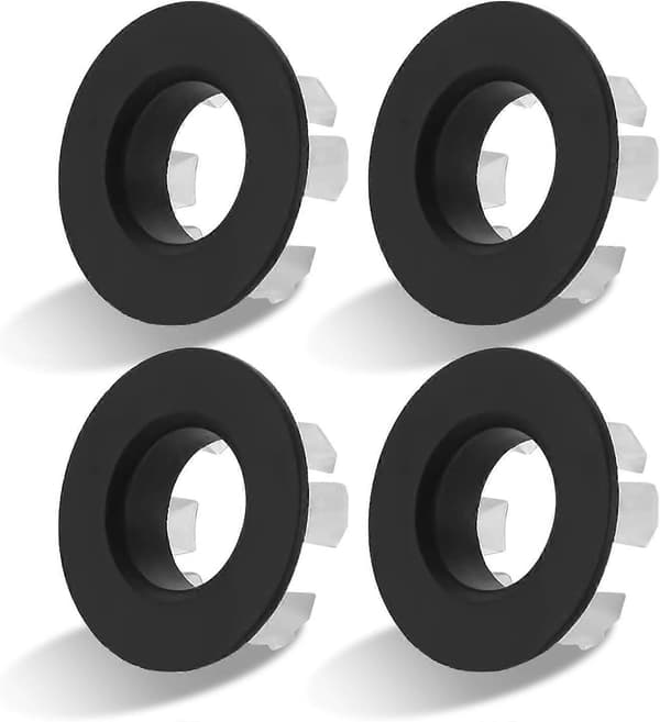Stykker overløbsring, overløbspropper til vask og håndvask, 30 mm metalringe til badeværelsesvaskens overløb