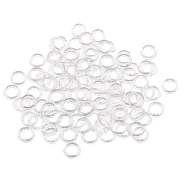 100 st Nylon BH-band Justerare Slider O Ring Underkläder Sömnad Hantverk Klar