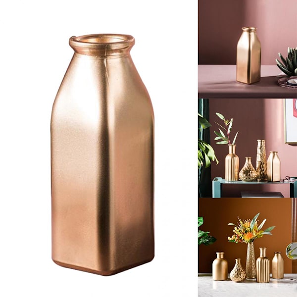 Modern Blomvas Växtbehållare Glas Kontor Bar Skrivbord Figurin Dekor B