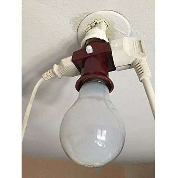 E27 skruvsockel med strömbrytare - OKZ - 2-pack - 6A strömbrytare - 250V - Energiklass A