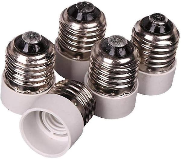 5 st E27 till E14 sockeladapter, skruvad medium till intermediate bas glödlampssockeladapter omvandlare belysningsenhet reducerare