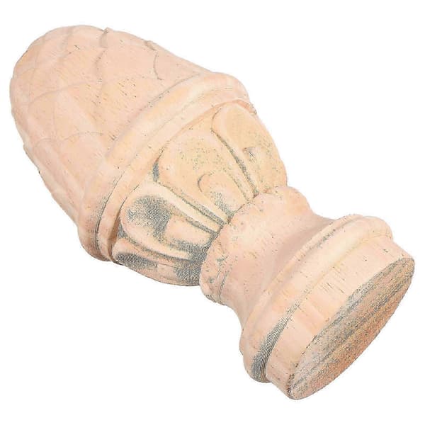 Gardinstangsknopper Ubehandlede dekorative trætoppe 15x8cm 1 stk.