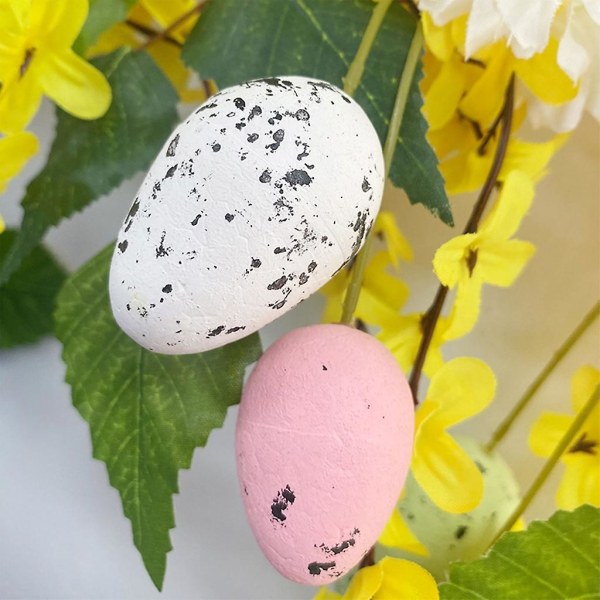Påsk Färgglada Ägg Solros Krans Girlang Fest Hänge Charm Hushåll