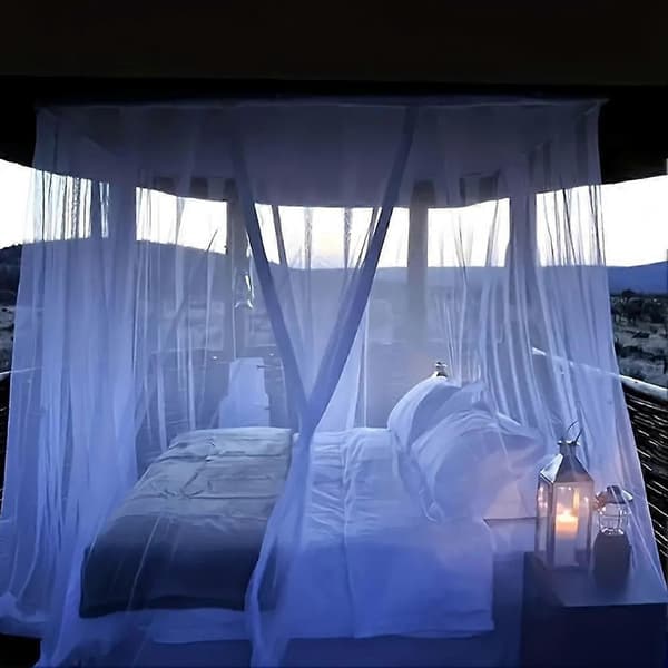 [RM]Extra stort myggnät 220x200x200cm Polyester Sovrum Camping Skydd White