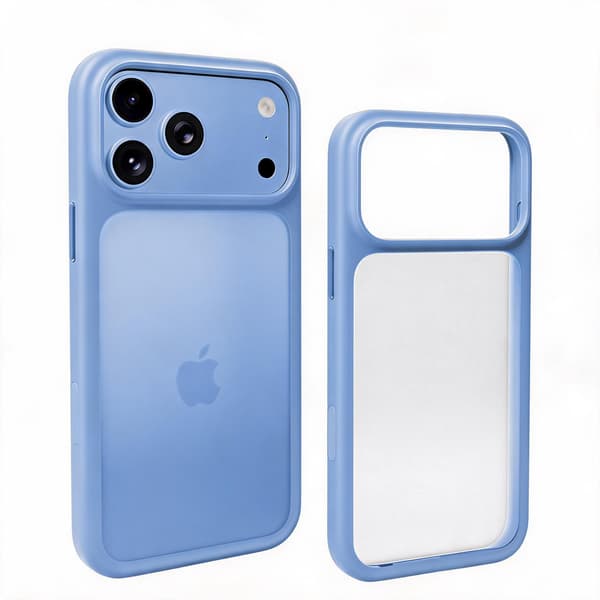 Fodral til iPhone 18 Pro Max med matt overflate og fallbeskyttelse Blue