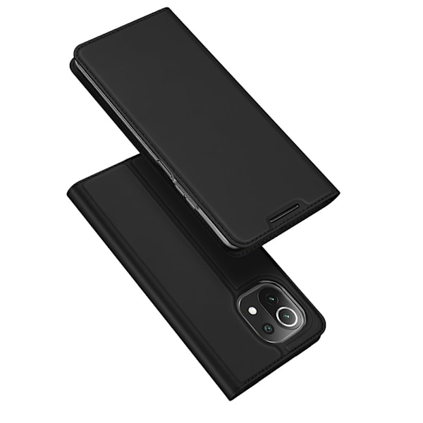 Xiaomi Mi 11 Lite - DUX DUCIS Skin Pro Fodral - Svart Black Svart