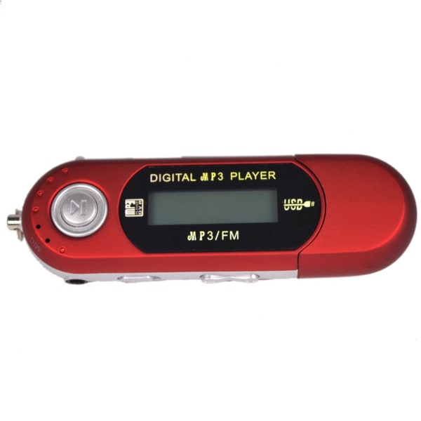 Gå USB MP3 Musik Video Digital spelare Inspelning Avec Radio FM EBook Röd