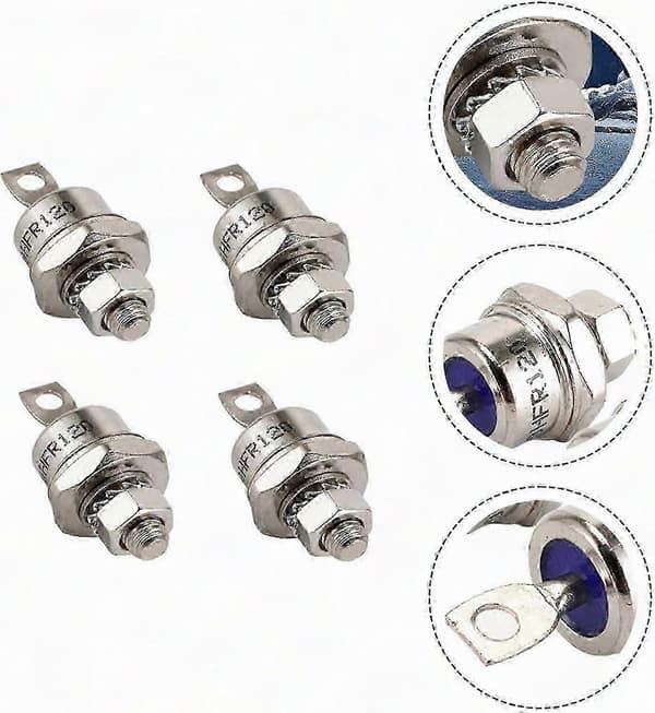 2025 Positiv Katode/Negativ Anode Diode 1200V Sett med 4 for 70HFR120 Likretter