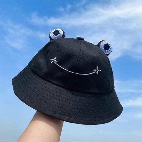 Luxora Bucket Hat för kvinnor Mode Groda Bucket Cap Sommar Höst Solskydd Solhatt ORANGE M