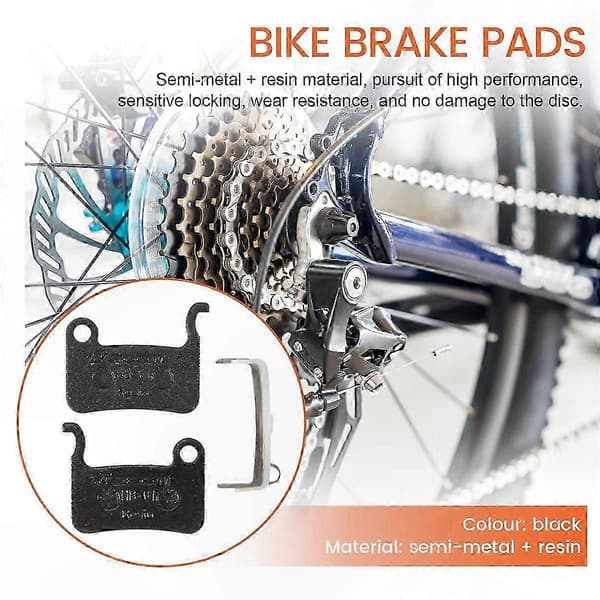 Metal skivebremseklodser til hydrauliske systemer, kompatible med mountainbikes black