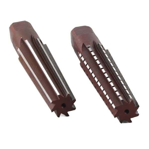 [RM][LCS]2PCS Grov Fin Morse Taper Brotsch Högkolstål Rak Skaft Handbrotsch (MT4#) YEMAA