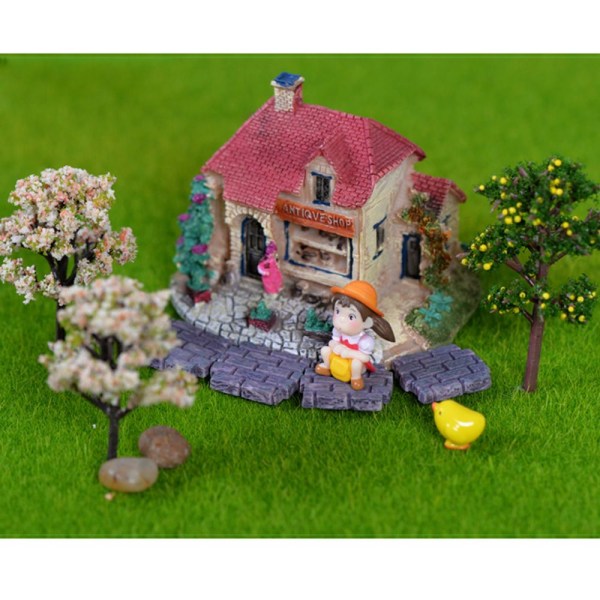Miniatyr Dockhus Prydnad