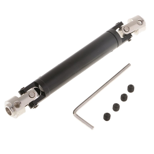 100-150mm metalldrivaxel för rc crawler scx-10 d90 hsp 94180 svart