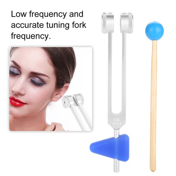 [RM]Aluminum Alloy Tuning Fork Set 136.1 Hz Sound Healing Vibration Therapy Tools