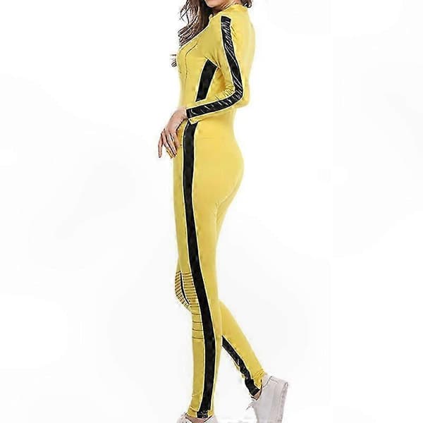 Kill Bill Brud Gul Jumpsuit Cosplay Kostume til Kvinder Yellow jumpsuit S