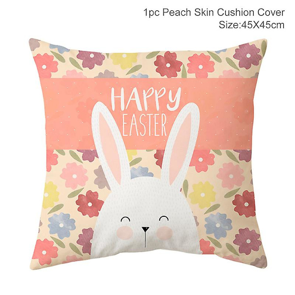 Påskhare Träprydnader Glad Påsk Dekoration För Hemmet Kanin Påskägg Festdekoration Hängen Påskhare Dekor Gåva Easter pillow14