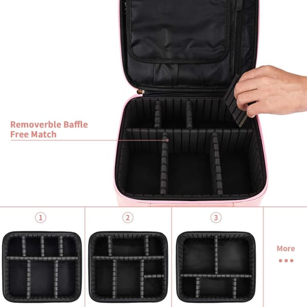 [RM]Pink Makeup Bag Travel Case Professional Organizer Bag