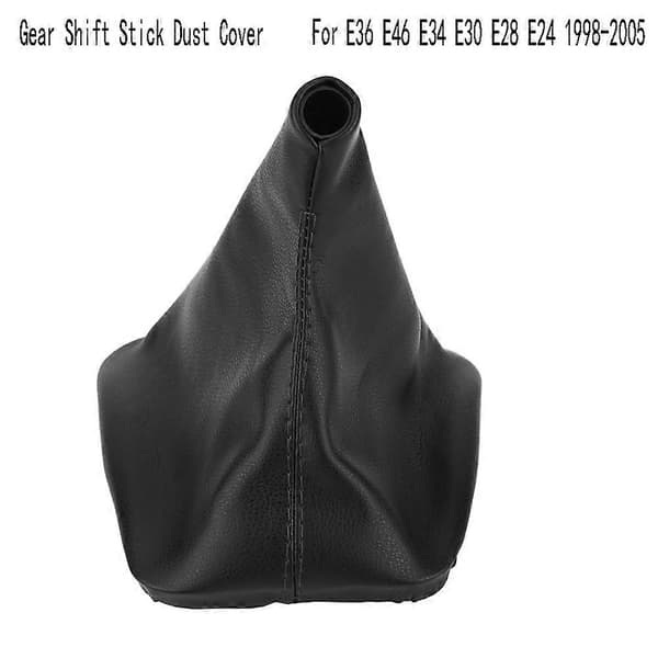 Bil Gearskiftepind Gaiter Støvbetræk Skiftebetræk til Bmw E36 E46 E34 E30 E28 E24 1998-2005 Black