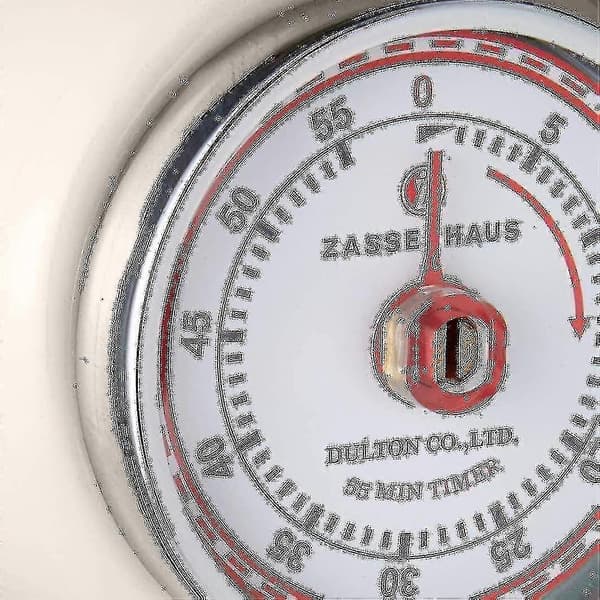 Magnetisk retro kökstimer, klassisk mekanisk matlagningstimer (röd) -gt Cream