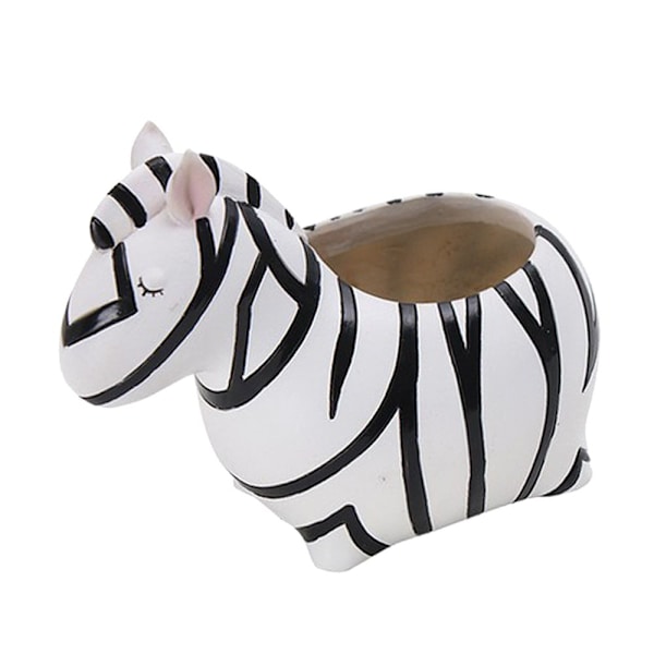 Blomkruka Dekoration Zebra Trädgård
