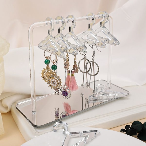Örhängesställ Organizer Smyckesdisplayhållare TRANSPARENT Transparent