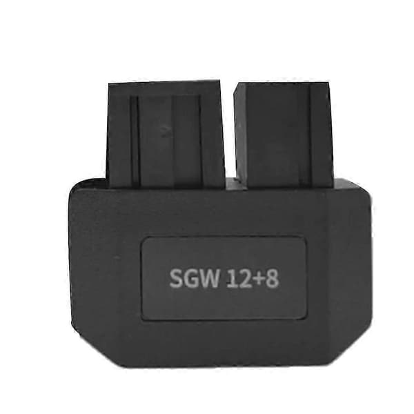 SGW 12+8 Adapter Bilnøgleprogrammeringsværktøj Nøglediagnoseværktøj til 18-24 Black
