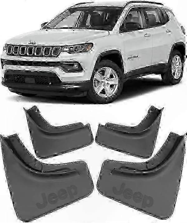 Specialtilpassede Stænklapper til 2017-2023 Jeep Compass For- og Bagbeskyttelse