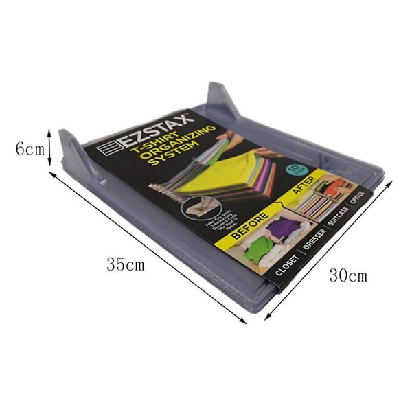T-shirt Organizer, Garderobsförvaring, Multifunktionell (10 st)