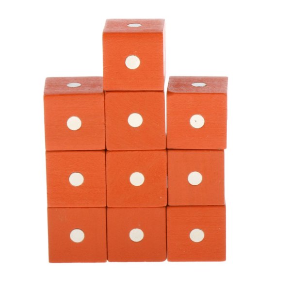 Läromedel färgglada kub block barns tidig utbildning leksaker orange