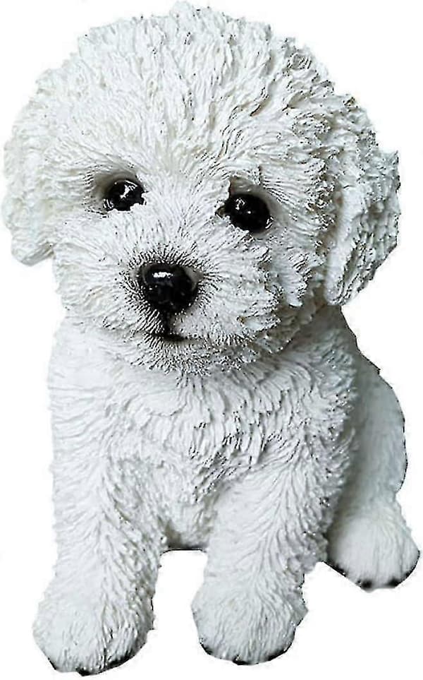 Hundeminnesstatue - Valpefigur for hagedekor og borddekorasjon - Perfekt gave til hundeelskere