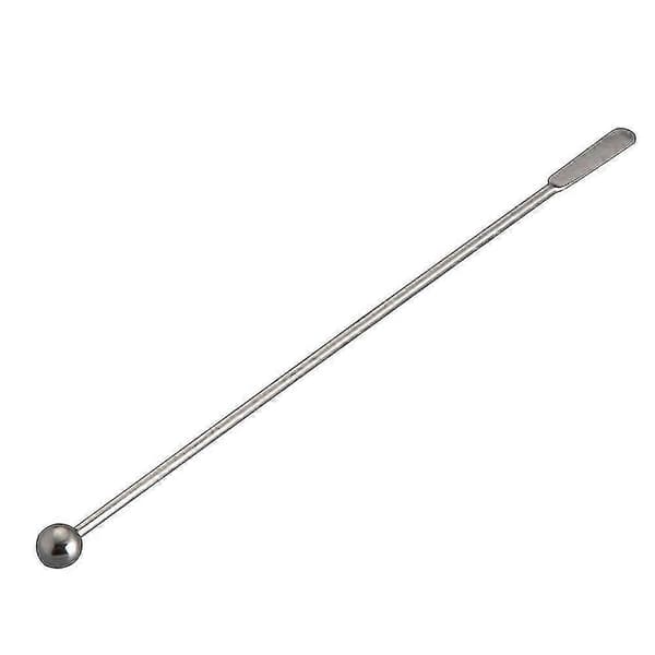Drikkerører i rustfritt stål, spiral/rett, til cocktail, juice, kaffe, bar, bartenderverktøy Silver Spiral