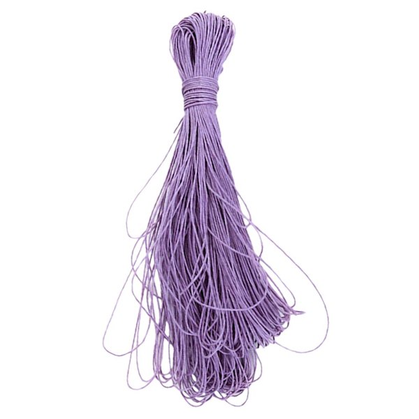 45 Meter Vaxad Bomulls Tråd 1mm Varp - Lavendel
