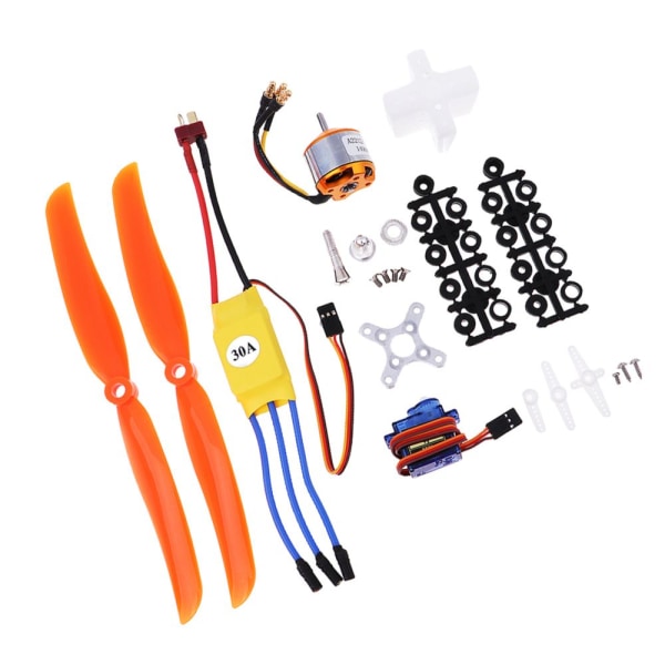 Borstlös Motor A2212 1400kv Esc 30A Propellrar