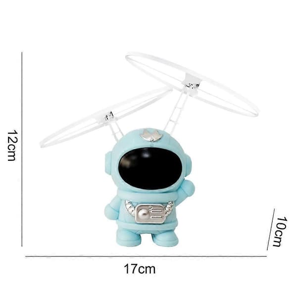 [RM]UFO Spaceman Geststyrd Flygande Robot Astronaut Rymdfarkost Helikopter Fjärrstyrd Flygplan Led Barnleksak Pink