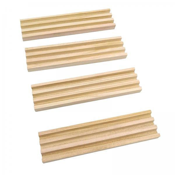 Solid Domino Brickhållare i Trä med 3 Fack