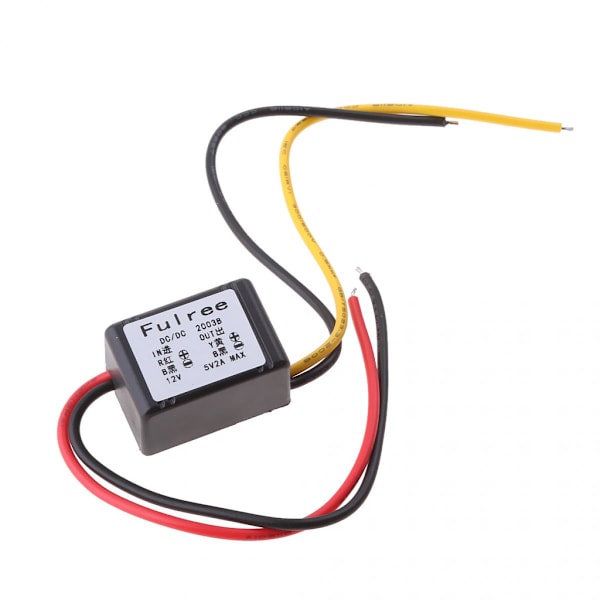4 st DC-DC Nedtransformator Strömförsörjningsmodul 12V (8-20V) till 5V 2A Strömadapter