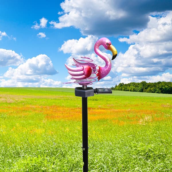 [RM] Flamingo Form Solcelle Havelamper Plænebelysning Ornament Natlys