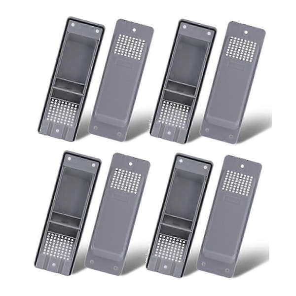 Luftventiler for containere - 8-delt ventilasjonssett for lastlagring Gray