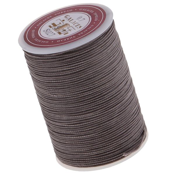 1 st vaxad polyester rund tråd för handsömnad läderhantverk s027