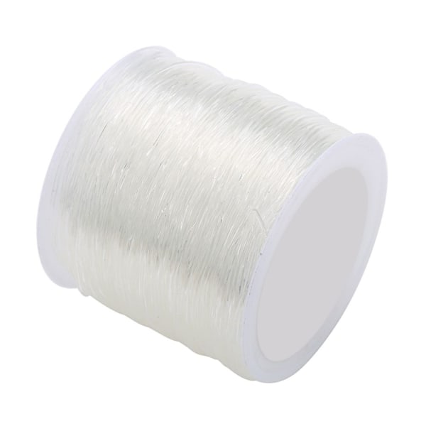 Rulle Klar Elastisk Tråd Smyckestillverkning Snöre Tillbehör 100 Meter 0.6mm