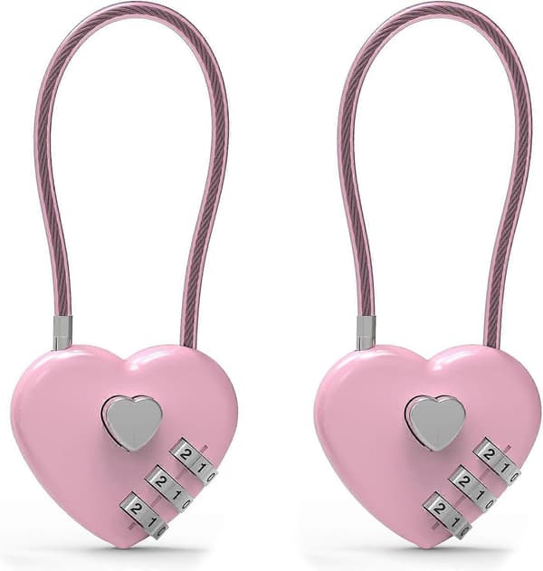 Säkerhetskombinationslås Premium, Resesäkerhetskombinationslås, Liten kabel för ryggsäck, Resesäkerhet, Bagage, Resväska, Väska, Stöldskydd, 3