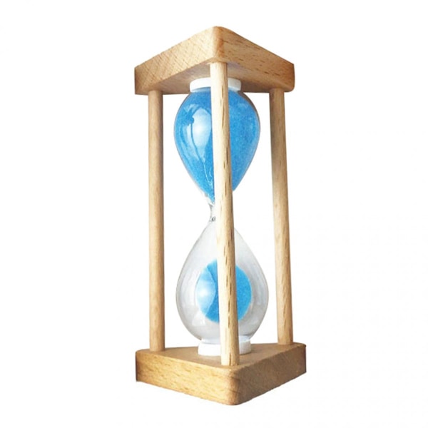 30 sekunder träram sandglas timglas timglas klocka dekor dekoration blå
