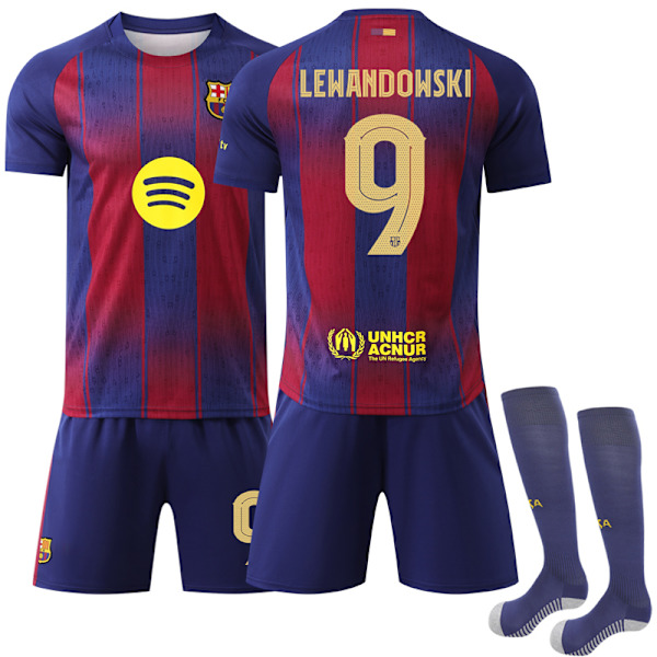 2025-2026 Barcelonan Mestarien liigan versio jalkapallopaita nro 9 Lewandowski Lewandowski 18
